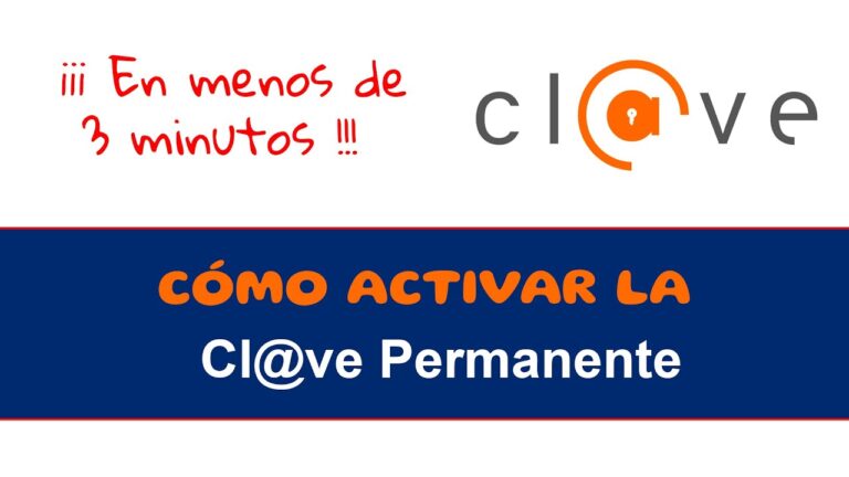 activar clave permanente codigo activacion