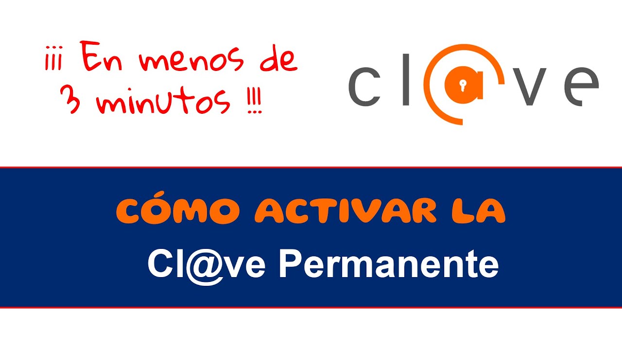 activar clave permanente codigo activacion