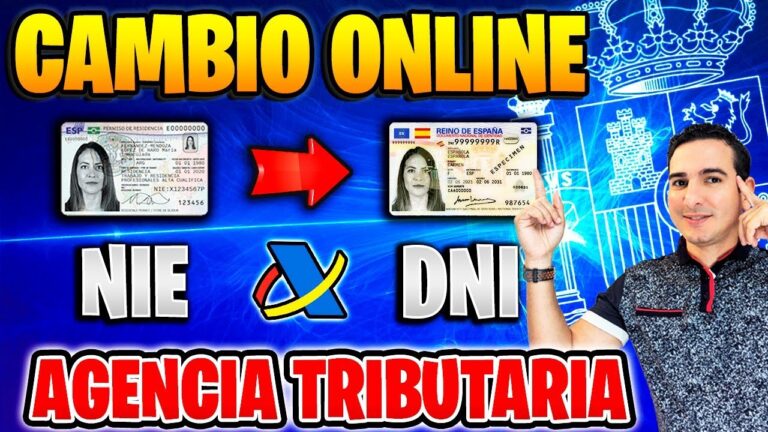 agencia tributaria cambio de nie a dni