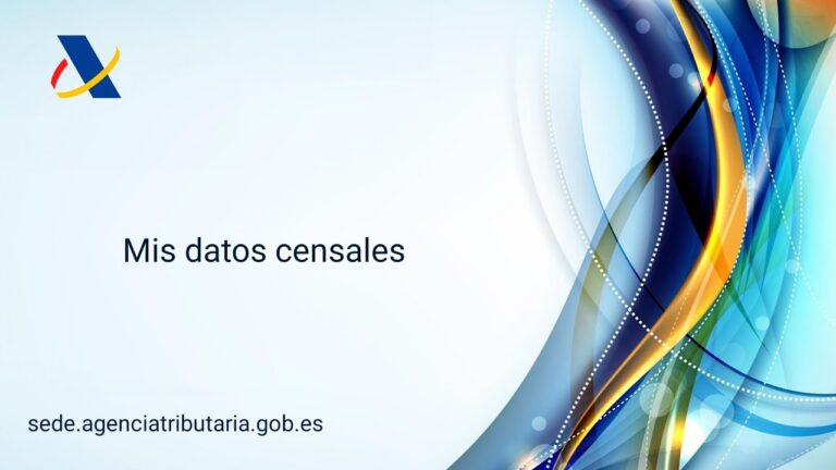 agencia tributaria mis datos censales
