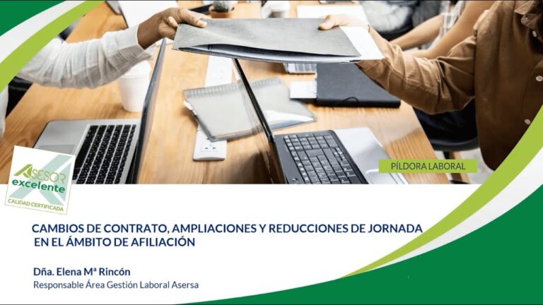 cambio de contrato de jornada parcial a completa sistema red