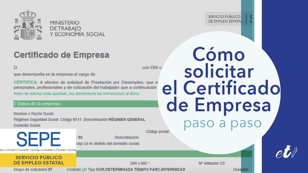 certificado de trabajos realizados en una empresa