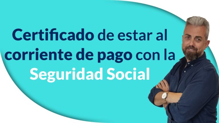 certificat d'estar al corrent de pagament de la seguretat social