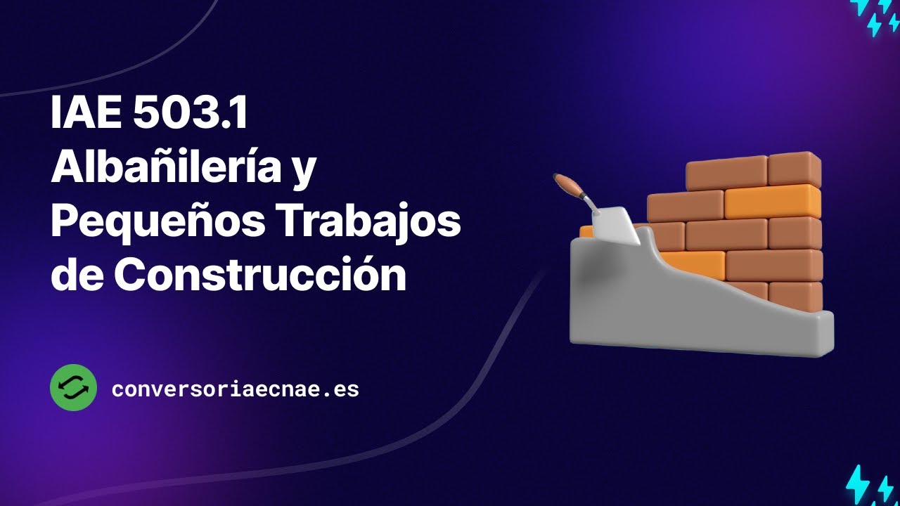 cnae construccion de toda clase de obras