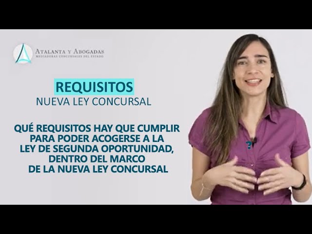 como acogerme a la ley de la segunda oportunidad