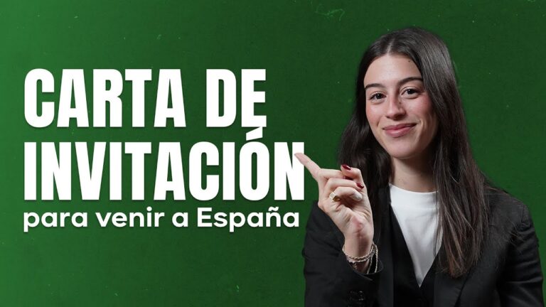 como funciona la carta de invitacion para españa