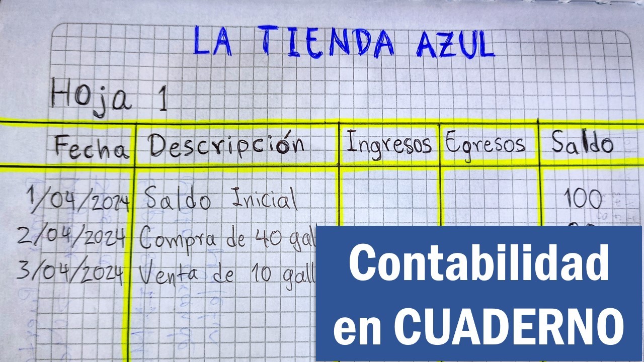 como llevar las cuentas de un negocio