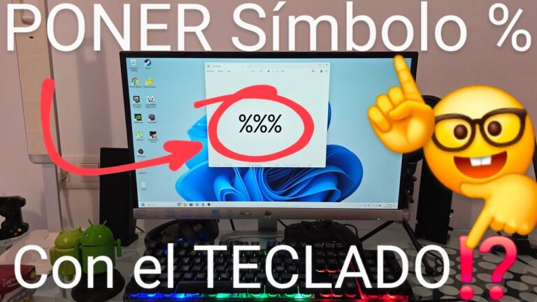 como poner el porcentaje en el teclado