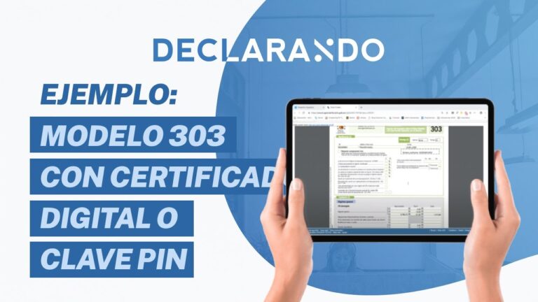 como presentar el modelo 303 con certificado digital