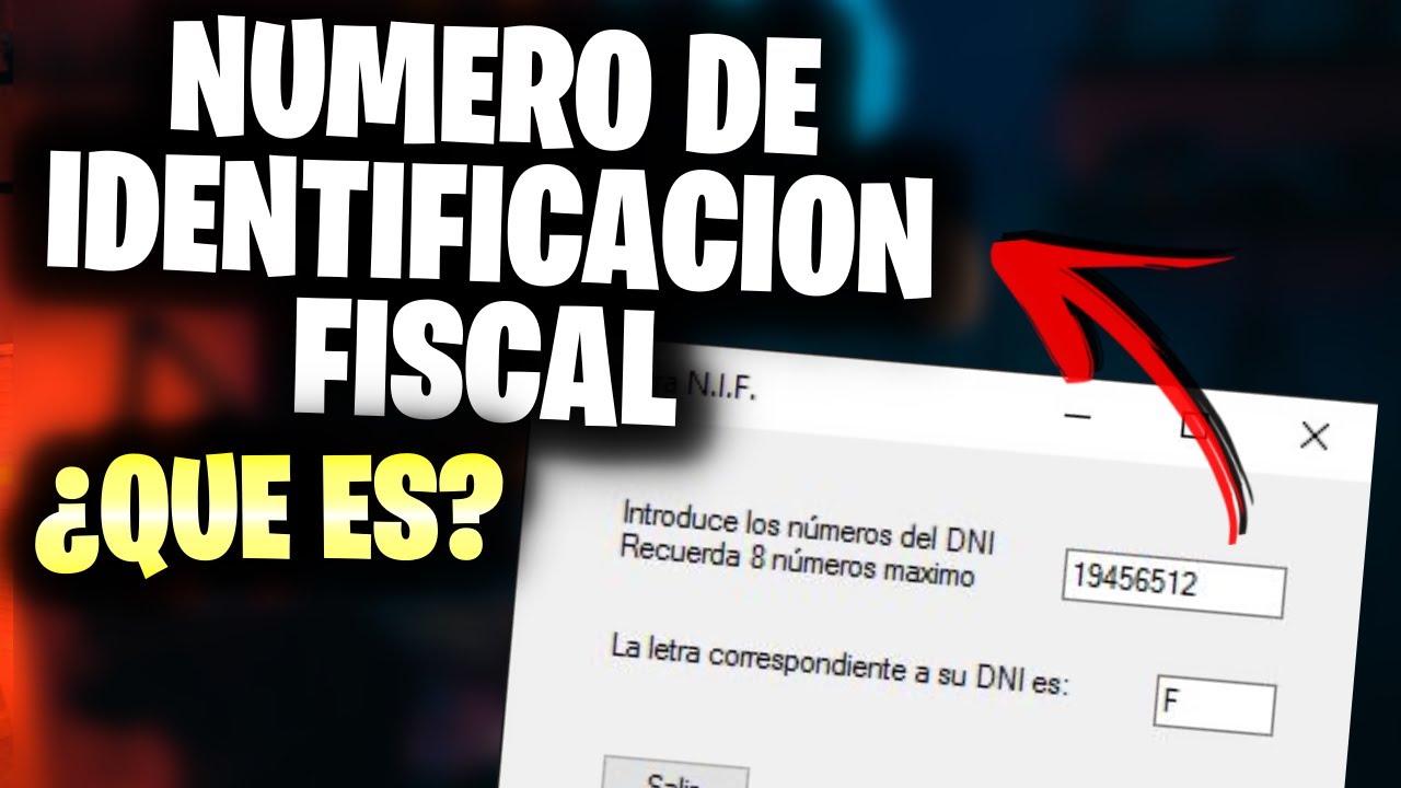 como saber el numero de identificacion fiscal