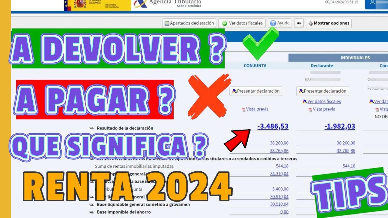 como saber si la declaracion de la renta me sale a devolver