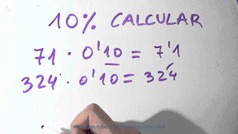 como sacar el 10 por ciento de una cantidad