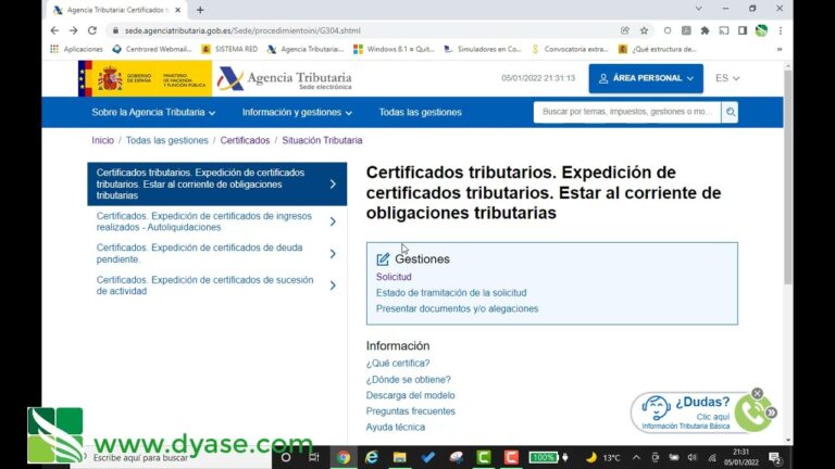como solicitar certificado de deuda de hacienda