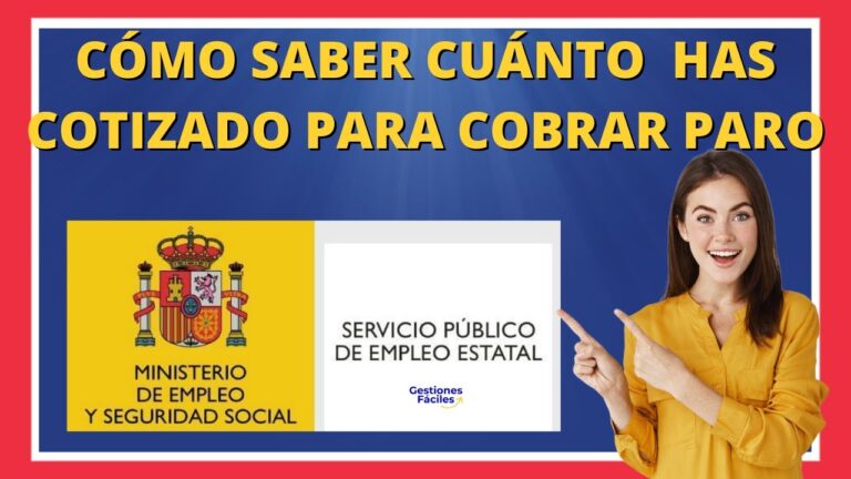 con un año cotizado cuanto paro tengo