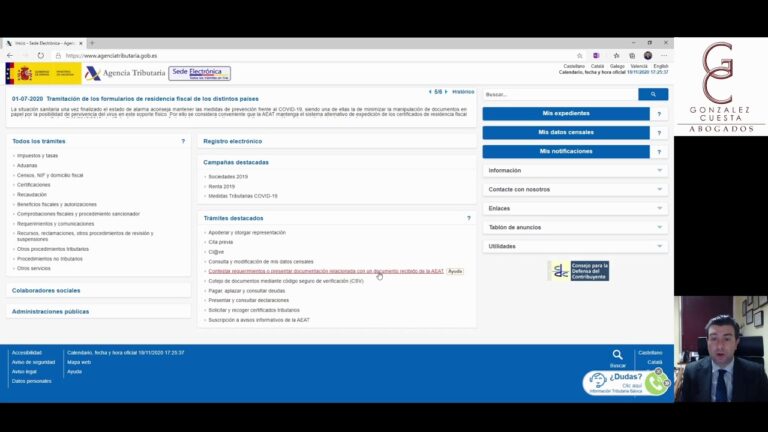 contestar requerimientos o presentar documentación relacionada con una