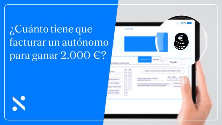 cuanto tiene que facturar un autonomo para ganar 1000€