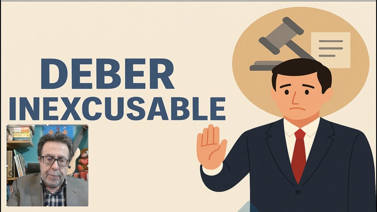 deber inexcusable de carácter público o personal