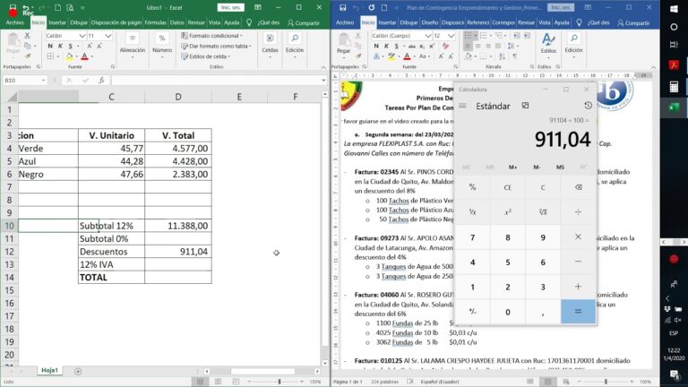 ejemplo de factura con varios descuentos