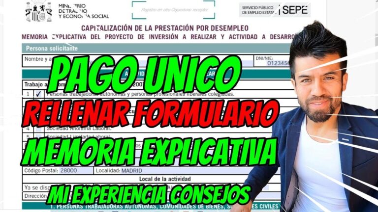 ejemplo de memoria explicativa pago unico