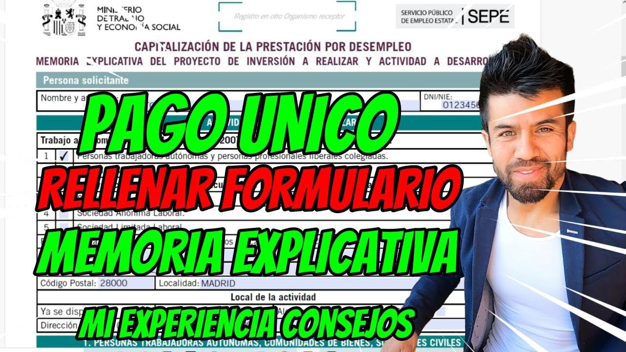 ejemplo de memoria explicativa pago unico