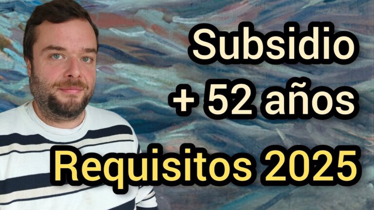 el subsidio para mayores de 52 años es contributivo