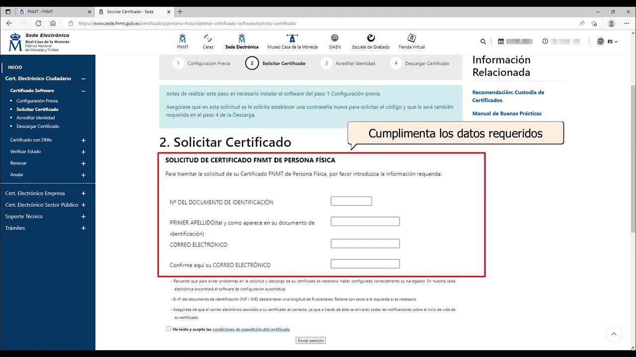 fabrica de moneda y timbre certificado persona juridica
