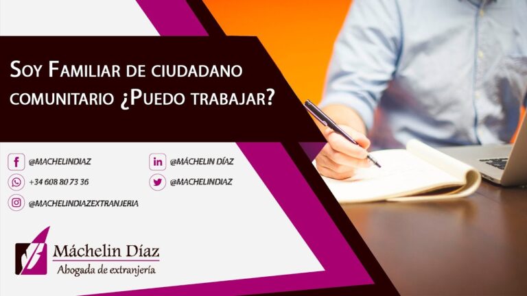 familiar ciudadano de la union puede trabajar