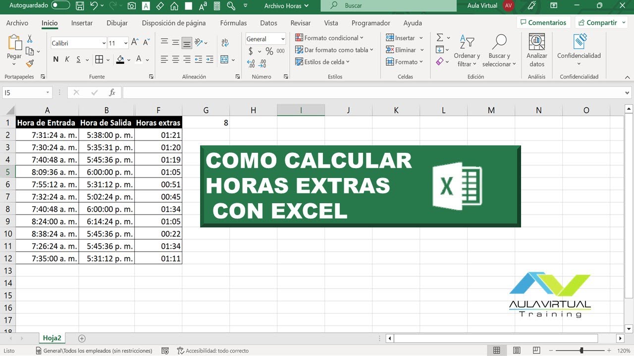 fórmula para calcular horas extras en españa