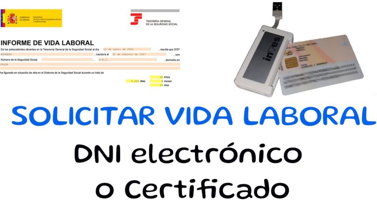 informe de vida laboral con dni electronico