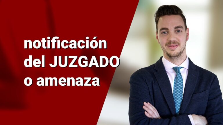 me ha llegado una carta del juzgado
