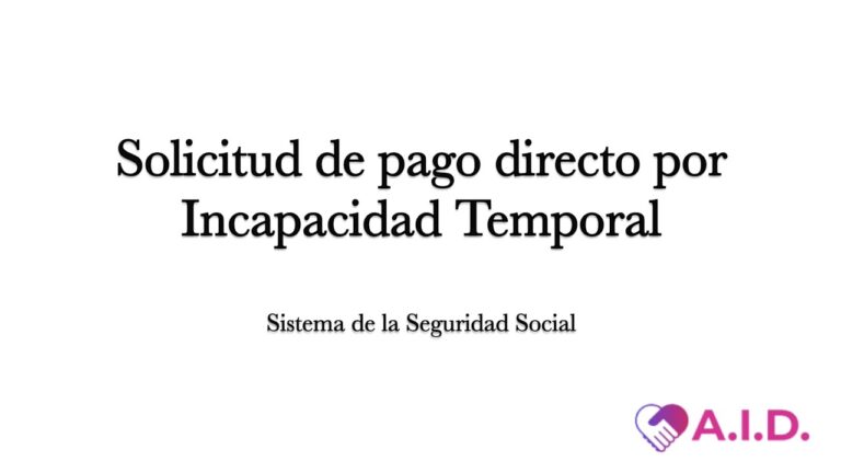pago directo de incapacidad temporal seguridad social