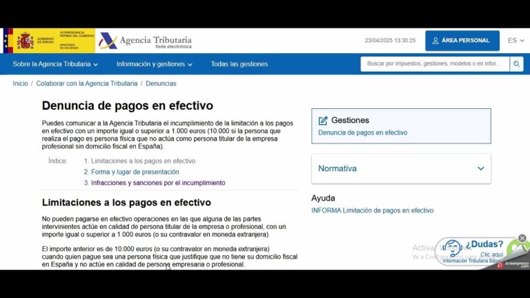 pago en metálico entre particulares