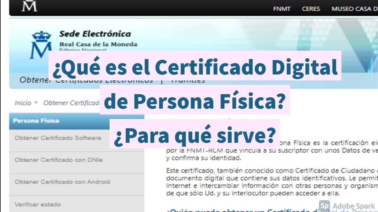 para que sirve el certificado digital en españa