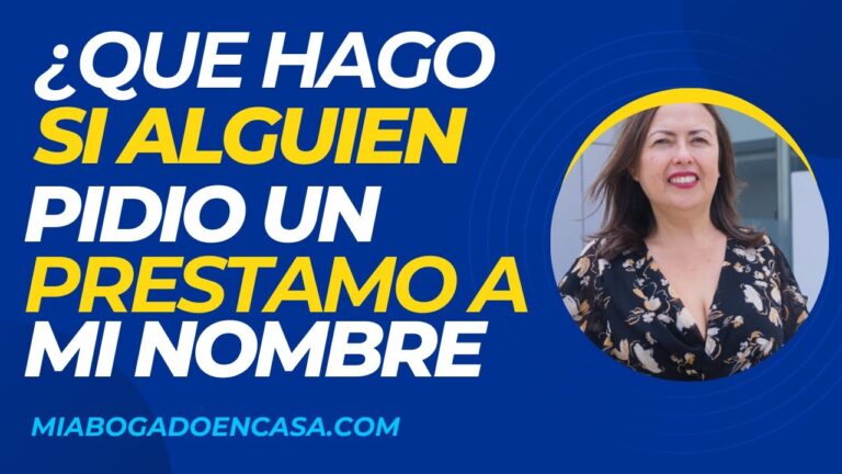 pedir préstamo a nombre de otra persona