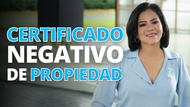que es la certificacion negativa del nombre