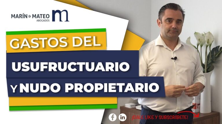 que gastos tiene que pagar el nudo propietario