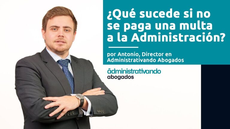 que pasa si no pagas una multa administrativa