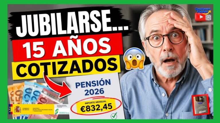 que pension se cobra con 15 años cotizados