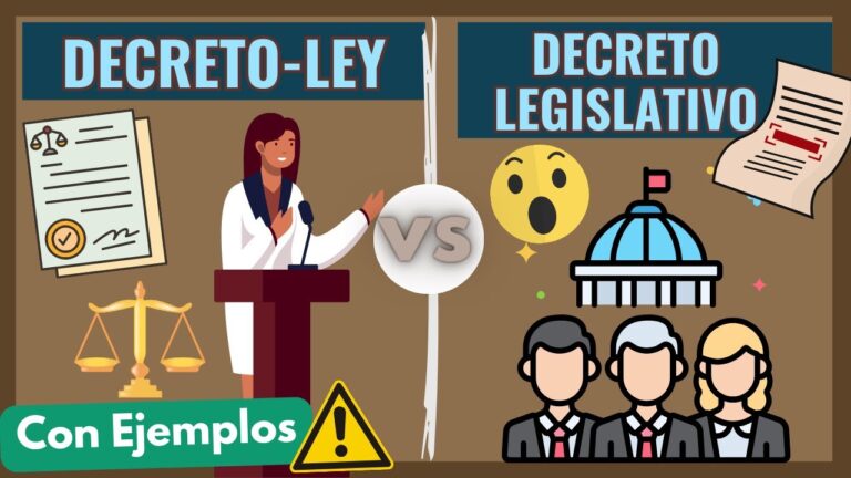 real decreto legislativo y real decreto ley