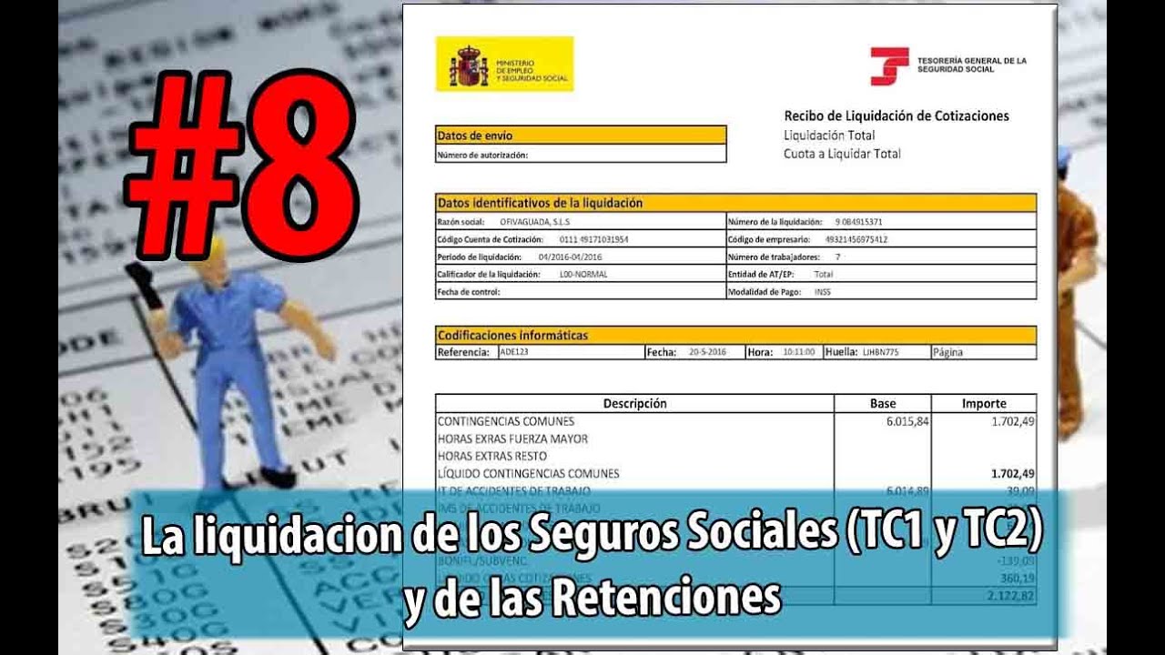 recibo de liquidación de cotizaciones seguridad social