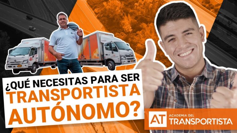 requisitos para trabajar como transportista autonomo