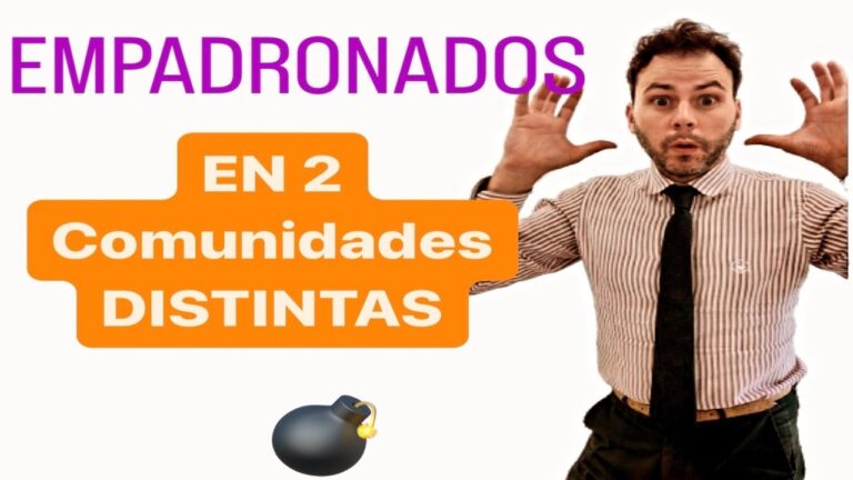 se puede estar empadronado en dos comunidades