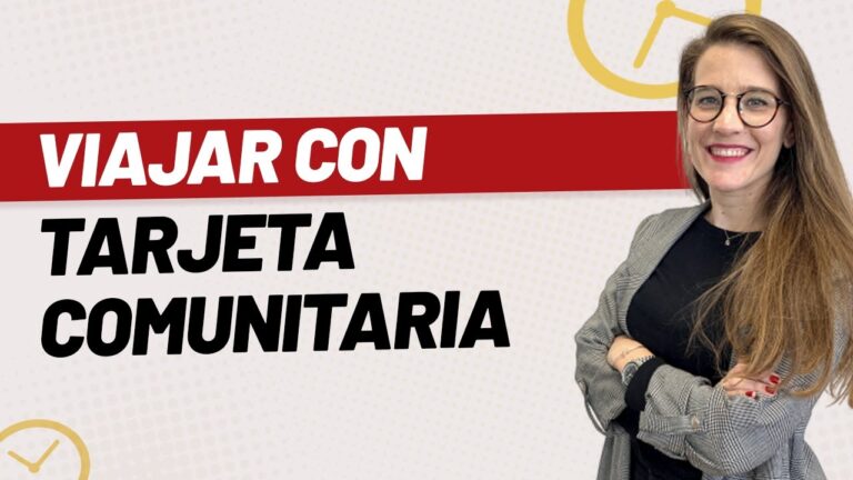 se puede viajar con el resguardo de la tarjeta comunitaria