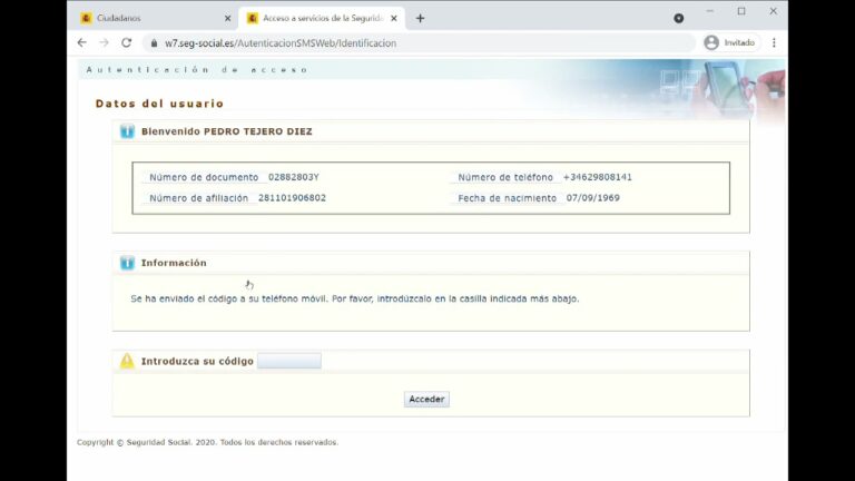 sede seg social gob es pedir vida laboral