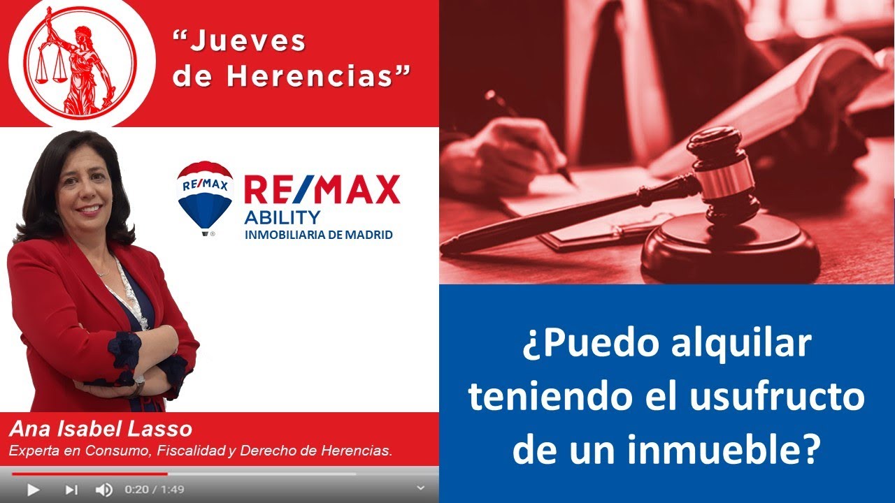 si tengo el usufructo de una vivienda la puedo alquilar